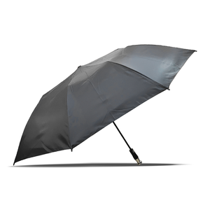 Parapluie de voyage compact et léger Sharkk Buddy 98 2 plis noir avec poignée en acier allié - Product Image 2