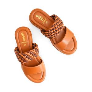 PU0527 Mustard Formal <b>Slipper</b> <b>Animal</b> Prints for <b>Slippers</b> - Product Image 1