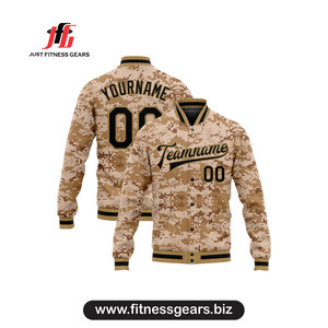 Veste universitaire personnalisée pour homme, noire et rouge, avec impression par sublimation, motif lettres, col rabattu, tenue décontractée pour l'automne - Product Image 2