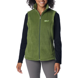Chaleco de Forro Polar Suave para Mujer, Sin Mangas, con Cierre Completo, para Senderismo y Camping, Transpirable, de Color Sólido, con Logotipo Personalizado, Precio Económico - Product Image 1