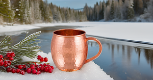Mules en métal de Moscou Tasses en cuivre Tasse en cuivre massif martelé Tasses en cuivre pour mules de Moscou - Product Image 4