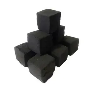 Natural hookah charcoal cube shape shisha kohle long burning time shisha charcoal made in indonesia factory