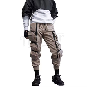 กางเกงคาร์โก้ผ้าวูลเนื้อปานกลาง ทรงลำลอง เอวกลาง แบบสั่งตัด ผลิตจากวัสดุรักษ์โลก ระบายอากาศได้ดี มีกระเป๋าหลายช่อง พร้อมเชือกผูก - Product Image 3