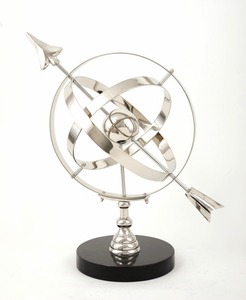 Globe Armilaire en Métal Décoratif, Centre de Table Personnalisable, Articles de Décoration, Cadeau Original - Product Image 3
