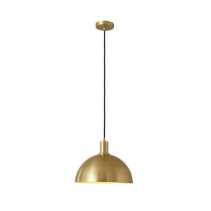 Round Brass Pendant <b>Light</b> Gold Metal Shade LED <b>Indoor</b> Ceiling Fixture Large Size Mounted Design Handmade Pendant Lamps - Product Image 1