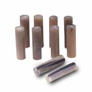 Tiges de corne de buffle rondes polies, naturelles, vierges, pour la sculpture, le tournage, la fabrication de manches de couteau, de cannes de marche, et pour usage artistique ou de collection. - Product Image 4