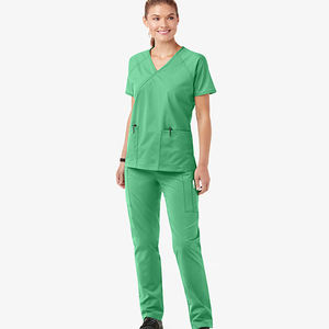 Nuevo Diseño, Venta Caliente, Traje de Enfermería con Múltiples Bolsillos, Ropa de Trabajo Moderna, Personalizable, Lisa, de Manga Corta, Trajes Médicos para Mujer - Product Image 2