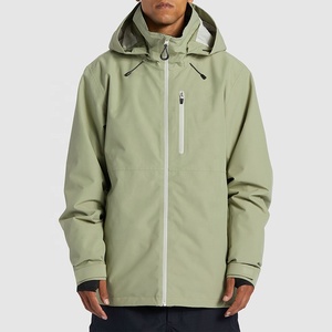 Veste d'extérieur pour homme, coupe-vent, imperméable, de qualité supérieure, pour le ski et la neige, randonnée en montagne, couleur unie - Product Image 3