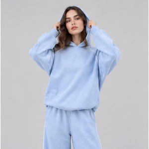 Conjunto Deportivo de Invierno para Mujer con Capucha, 100% Algodón, Ligero, Flexible, Ideal para Gimnasio, Running, Yoga y Actividades Casuales, Premium - Product Image 5