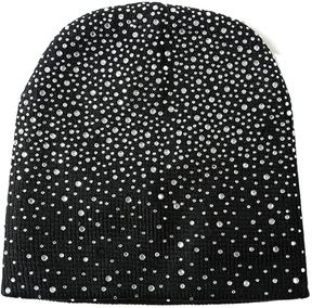 2025 toutes les couleurs sont disponibles de strass travail sur l'ensemble des bonnets fabricant logo personnalisé hiver tricoté chapeaux bonnet - Product Image 2
