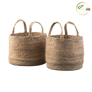Bolsa de Lavandería de Yute de Gran Capacidad con Cierre de Cordón, Bolsa de Almacenamiento Ecológica para Ropa - Product Image 2