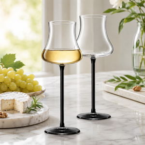 Copas de Vino de Borosilicato Hechas a Mano de 270 ml, con Base de Tallo de Color, Libres de Plomo, para Vino Tinto y Blanco, Reutilizables, al por Mayor - Product Image 5