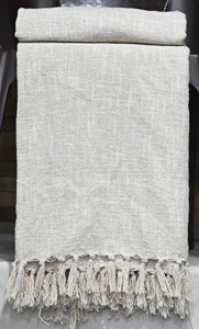 High Quality Woven Cotton <b>Throw</b> for Year-Round Comfort Navy White Cotton <b>Throw</b> for Farmhouse Style Also for Sofa & Couch - Product Image 3