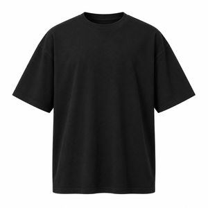 Camiseta de algodón lisa para uso diario, cuello redondo, manga corta, corte ajustado, ecológica, de secado rápido, transpirable, tela jersey de 180g. - Product Image 3