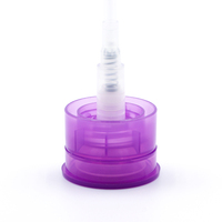 Bouchon de flacon pompe en plastique de 33 mm pour dissolvant de vernis à ongles, tête de distribution de liquide jetable pour acétone, alcool, nettoyant maquillage, manucure