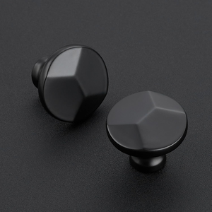 <b>Matte</b> <b>Black</b> Round Cabinet Knobs Modern Drawer Knobs Furniture Hardware <b>Kitchen</b> Cabinet Cupboard Dresser Door <b>Handle</b> - Product Image 2
