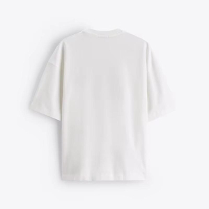 เสื้อยืดผู้ชายปักลายตามสั่ง ไซส์ใหญ่ ผ้าฝ้าย 100%  แบบเรียบ  รับสกรีนโลโก้ ขายส่ง OEM ผลิตตามแบบ คอโอ ทรงลำลอง - Product Image 4
