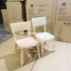 Sillas Infantiles de Ratán Hechas a Mano de Grado Comercial para Alquiler de Eventos, Muebles para Fiestas, Mimbre Natural, Fábrica OEM - Product Image 1