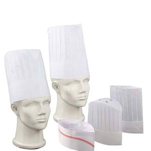 Adult Adjustable Disposable <b>Paper</b> Chef Hat <b>Kitchen</b> Cooking Non Woven Hat Restaurant - Product Image 3