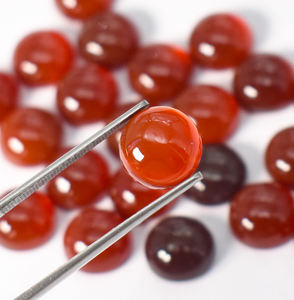 Granate Hessonita Natural, Cabujón Redondo, Base Plana, Calibrado, Lote de Gemas al por Mayor Disponible, 10 mm, Gema Suelta para Joyería - Product Image 5