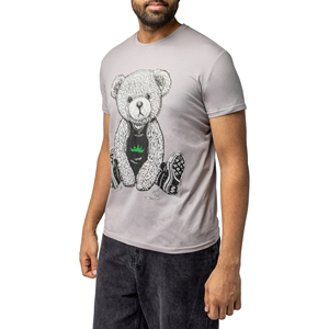 เสื้อยืดคอกลมทรงปกติ สไตล์ไฮสตรีทสำหรับผู้ชาย ผลิตจากผ้าฝ้าย 100% ระบายอากาศได้ดี แห้งเร็ว เป็นมิตรต่อสิ่งแวดล้อม พร้อมสกรีนโลโก้ตามสั่ง - Product Image 5
