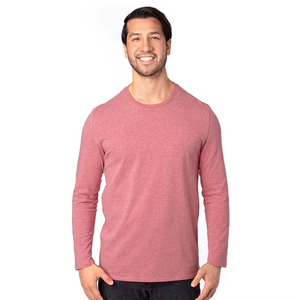 เสื้อยืดแขนยาวผู้ชาย คอโอ ผ้าฝ้าย สีพื้น ทรงปกติ สวมใส่สบาย ผ้าถัก - Product Image 1