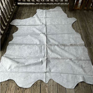 Alfombra decorativa de cuero de vaca, piel auténtica con pelo, para decoración del hogar, alfombra suave de cuero de vaca natural. - Product Image 6