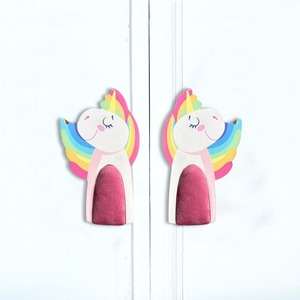 Tiradores de Madera de Acacia Hechos a Mano, Tiradores de Cajones Infantiles de Madera Natural con Diseño de Unicornio, Tiradores de Cómodas, Tiradores de Armarios de Cocina - Product Image 3