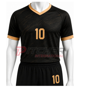 Service de conception d'uniformes de football personnalisés : Short à carreaux respirant, options grandes tailles, créez vos propres couleurs, disposition, nom d'équipe, joueur - Product Image 1