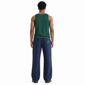 High Quality 100% Cotton Canvas Heavyweight Eco-Friendly Casual Hip Hop Sweatpants Oversized Straight Leg Breathable Drawstring - Product Image 3
