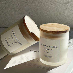 Bougie en cire de soja avec couvercle en bois personnalisé en gros, pot de 7 oz, parfumée, aromathérapie, respectueuse de l'environnement, mariage, fête, bars, Pâques, vacances - Product Image 6