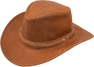 Sombreros de Cuero Vaquero Genuino de Primera Calidad para Hombres y Mujeres con Diseño Clásico de Ala Ancha para Montar a Caballo, Trabajo en el Rancho y Actividades al Aire Libre - Product Image 6