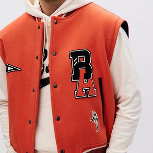 Custom Logo Winter Letterman Varsity Baseball <b>Jacket</b> Men's High Quality Regular Fit Fashion College Style Varsity <b>Jackets</b> - Product Image 4