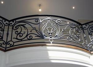 Rampe de balcon en fer forgé de luxe, garde-corps décoratif en métal pour extérieur, pour villa, terrasse, balcon, escalier, main courante de sécurité - Product Image 3