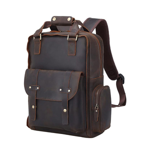 Mochila de Cuero Vintage 2026 para Hombre, de Piel de Vaca Auténtica, para Portátil, en Venta - Product Image 3