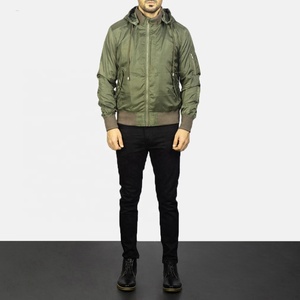 Chaqueta Bomber Casual de Invierno para Hombre, Elegante, de Alta Calidad, Impermeable, Ecológica, Hecha de Poliéster/Nailon, Talla Regular y Grande - Product Image 5