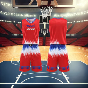 High Quality <b>Basketball</b> Set <b>for</b> Adults Youth <b>Kids</b> <b>Basketball</b> Shirts and Shorts Uniform Set with Custom Logo - Product Image 1