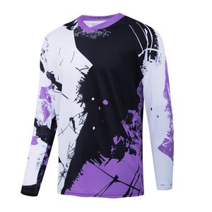เสื้อเจอร์ซีย์มอเตอร์ไซค์พิมพ์ลายแบบซับลิเมชั่น แขนยาว สำหรับขี่วิบาก พร้อมบริการสกรีนโลโก้ทีมตามสั่ง สำหรับฝึกซ้อมและแข่งขันมอเตอร์ครอส - Product Image 1