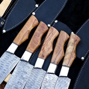 High Carbon Steel Professional Chef <b>Knife</b> <b>Kitchen</b> Cutlery Hand Forged <b>Sharp</b> Cooking Tool Japanese Santoku Utility Cleaver - Product Image 4