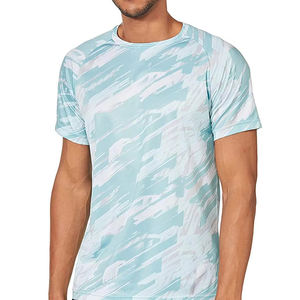 Camisetas de Hombre de Talla Grande, Tejido de Punto Transpirable, Manga Corta, Cuello Redondo, Estampadas, en Venta - Product Image 3