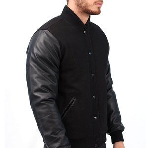 Chaqueta Varsity Personalizable Unisex con Parches de Dibujos Animados, Material de Lona de Alta Demanda, Cuello Alto con Capucha, Chaqueta Urbana de Invierno - Product Image 5