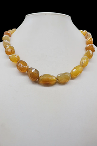 Collier de perles de quartz jaune pour femmes Bijoux de déclaration en pierres précieuses en pierre naturelle - Product Image 6