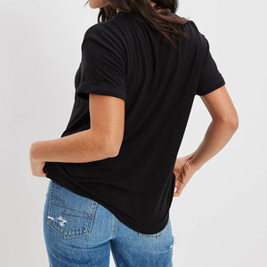 Fabricantes de camisetas vintage al por mayor con impresión digital, camisetas 100% algodón para mujer, camisetas al por mayor a precio de mayoreo, OEM - Product Image 3