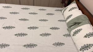 Elegante Juego de Ropa de Cama de Primavera, 100% Algodón, 200 Hilos, Estampado a Mano, Transpirable, Duradero, Desechable, Floral, de Lujo Ligero y Ecológico - Product Image 4