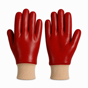 Gants en PVC de qualité supérieure avec construction flexible, grip texturé et port confortable pour la manutention en entrepôt - Product Image 6