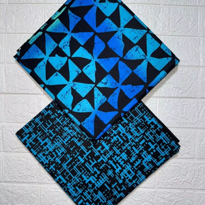 Tissu en coton Ankara authentique du Ghana, imprimé wax africain, motifs vibrants pour la mode et l'artisanat des jeunes filles - Product Image 1