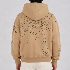 Sweat-shirts brodés avec strass, fabrication directe d'usine, écologiques, coupe confortable, pour hommes, en grande quantité. - Product Image 2