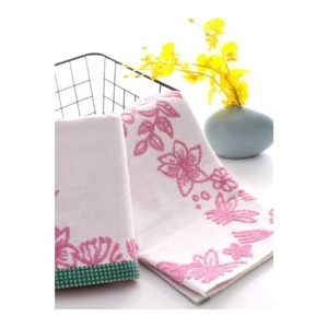 Serviette de cuisine en coton absorbant du fournisseur du fabricant indien motif rayé brodé uni vente en gros pour Noël - Product Image 4