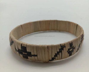 สร้อยข้อมือหวายน้ำหนักเบากำไลข้อมือหวายธรรมชาติสไตล์โบฮีเมียนสำหรับผู้หญิงเครื่องประดับที่เป็นมิตรกับสิ่งแวดล้อม - Product Image 1