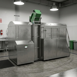 Biodigestor de 10t sin Costuras para Reciclaje de Residuos Alimentarios con Motor de Acero Inoxidable, Inodoro, para Supermercados - Product Image 4